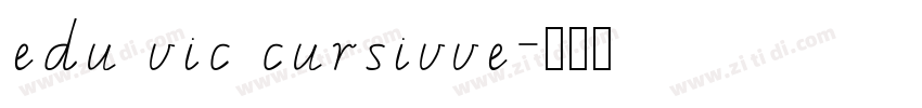 edu vic cursivve字体转换